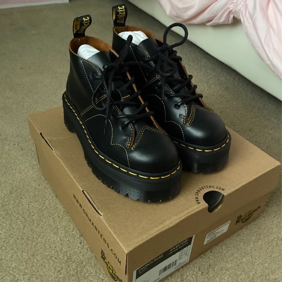 ❌SOLD❌ NIB Dr. Martens Church Quad Platform - Picture 1 of 7